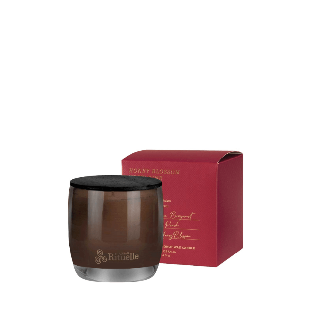 Candle - Urban Rituelle - Urban Rituelle Honey Blossom, Nectarine, Bergamot, Vetiver Candle 140g - The Gift Company