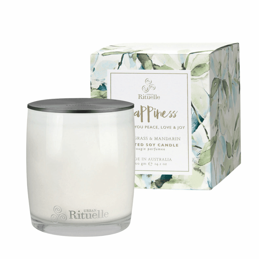 Candle - Urban Rituelle - Urban Rituelle Lemongrass & Mandarin Candle 400g - The Gift Company