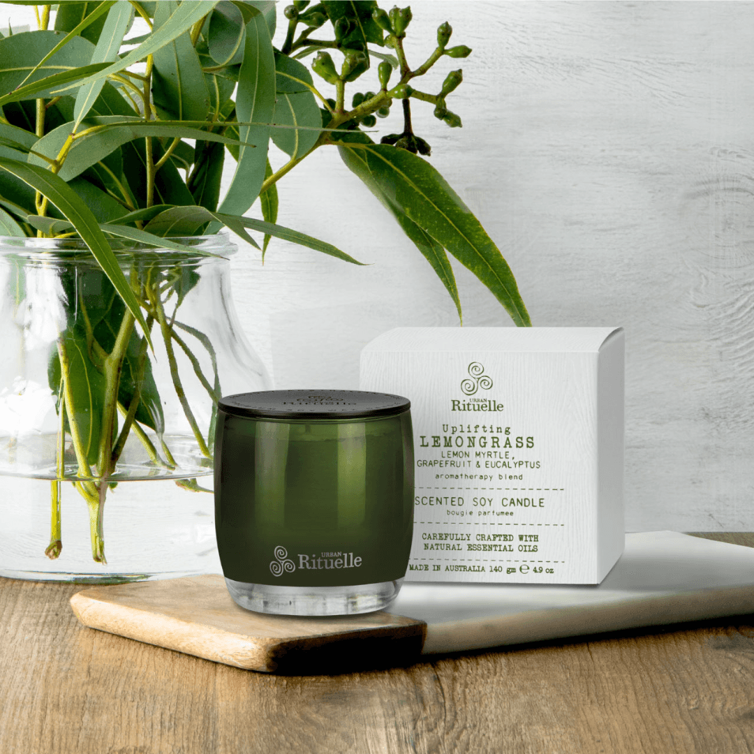 Candle - Urban Rituelle - Urban Rituelle Lemongrass, Lemon Myrtle, Grapefruit & Eucalyptus Gift Set - The Gift Company