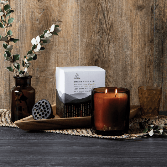 Candle - Urban Rituelle - Urban Rituelle Mandarin, Basil & Lime Candle 400g - The Gift Company