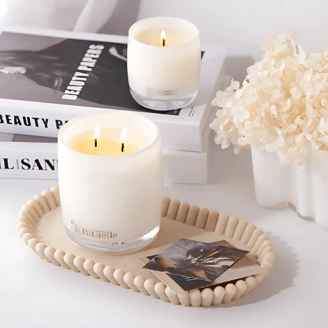 Candle - Urban Rituelle - Urban Rituelle Pistachio, Saffron, Praline, Maple Scented Soy Candle 400g - The Gift Company
