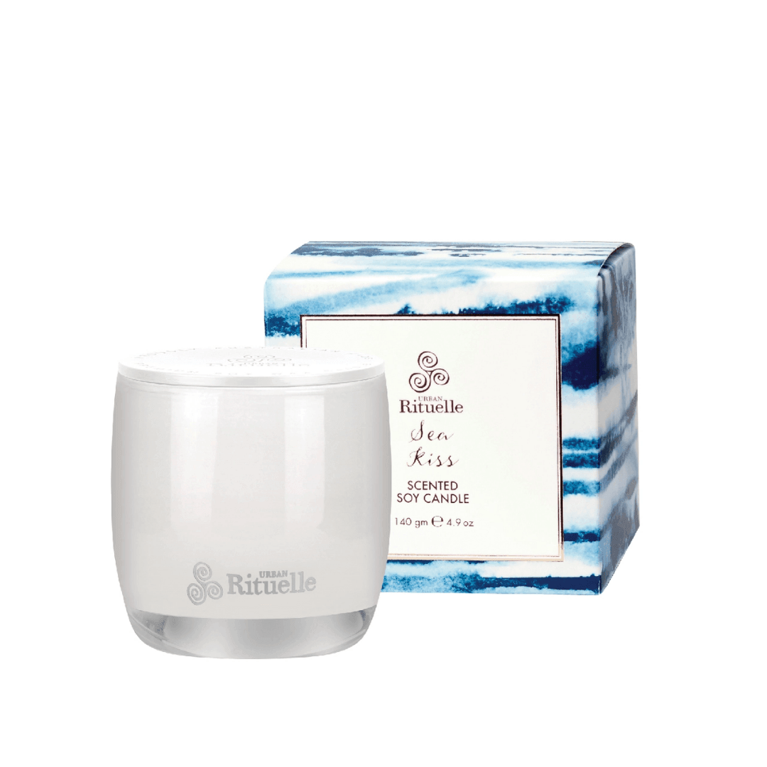 Candle - Urban Rituelle - Urban Rituelle Sea Kiss - Sea Salt, Peach Blossom & Citrus Candle 140g - The Gift Company