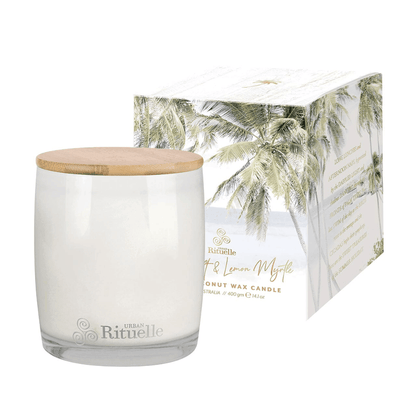 Candle - Urban Rituelle - Urban Rituelle Sea Salt & Lemon Myrtle Candle 400g - The Gift Company