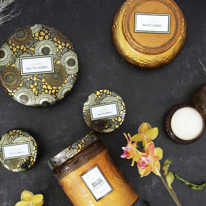 Candle - VOLUSPA - VOLUSPA Baltic Amber Decorative Candle 113g - The Gift Company