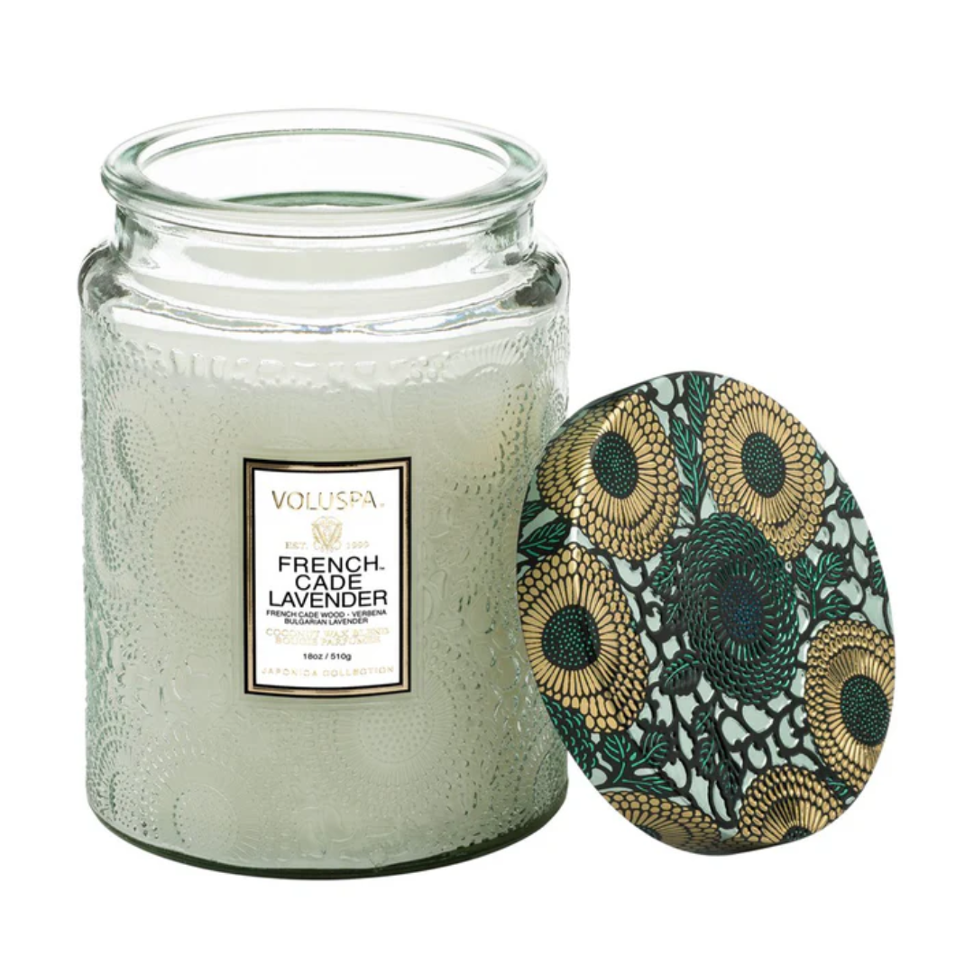 Candle - VOLUSPA - VOLUSPA French Cade & Lavender 100hr Candle 510g - The Gift Company