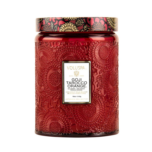 Candle - VOLUSPA - VOLUSPA Goji Tarocco Orange 100hr Candle 510g - The Gift Company