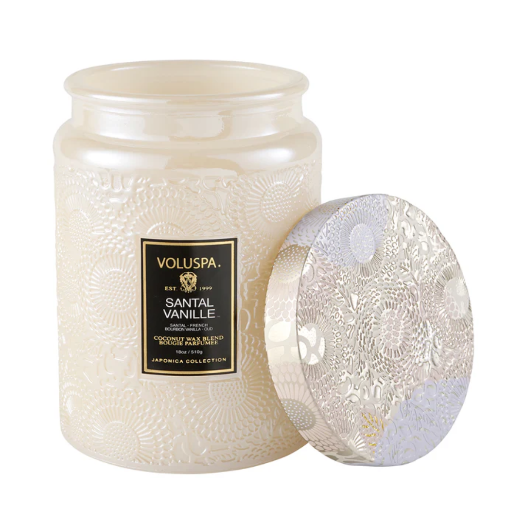 Candle - VOLUSPA - VOLUSPA Santal Vanille 100hr Candle 510g - The Gift Company