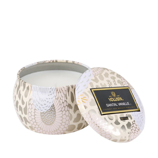 Candle - VOLUSPA - VOLUSPA Santal Vanille Decorative Candle 113g - The Gift Company