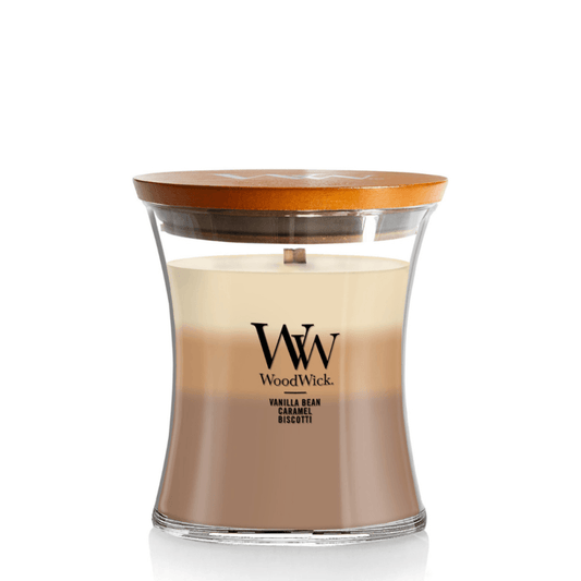 Candle - WoodWick - WoodWick Cafe Sweets Trilogy Medium Candle 275g - The Gift Company