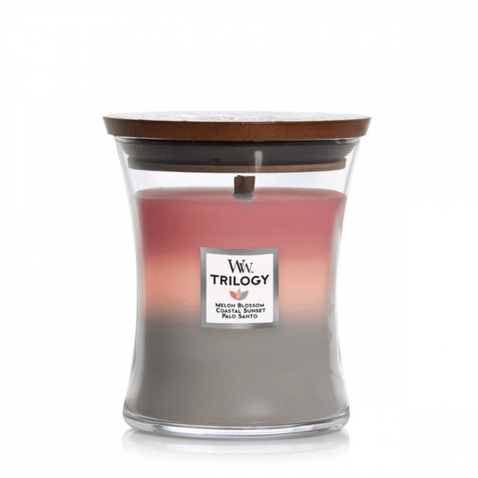 Candle - WoodWick - WoodWick Shoreline Trilogy Medium Candle 275g - The Gift Company