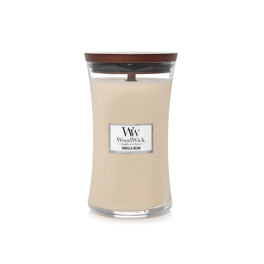 Candle - WoodWick - WoodWick Vanilla Bean Large Candle 609g - The Gift Company