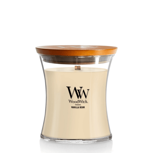 Candle - WoodWick - WoodWick Vanilla Bean Medium Candle 275g - The Gift Company