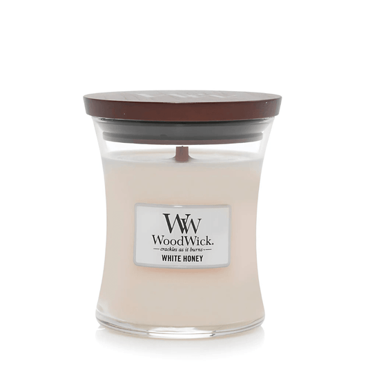 Candle - WoodWick - WoodWick White Honey Medium 275g - The Gift Company