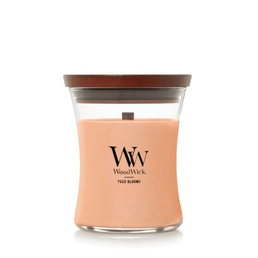 Candle - WoodWick - WoodWick Yuzu Blooms Medium Candle 275g - The Gift Company