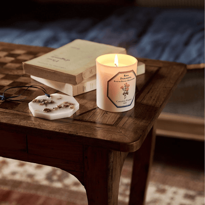 Candles - Carriere Freres - Carrière Frères Damask Rose Candle 185g - The Gift Company