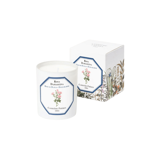 Candles - Carriere Freres - Carrière Frères Damask Rose Candle 185g - The Gift Company