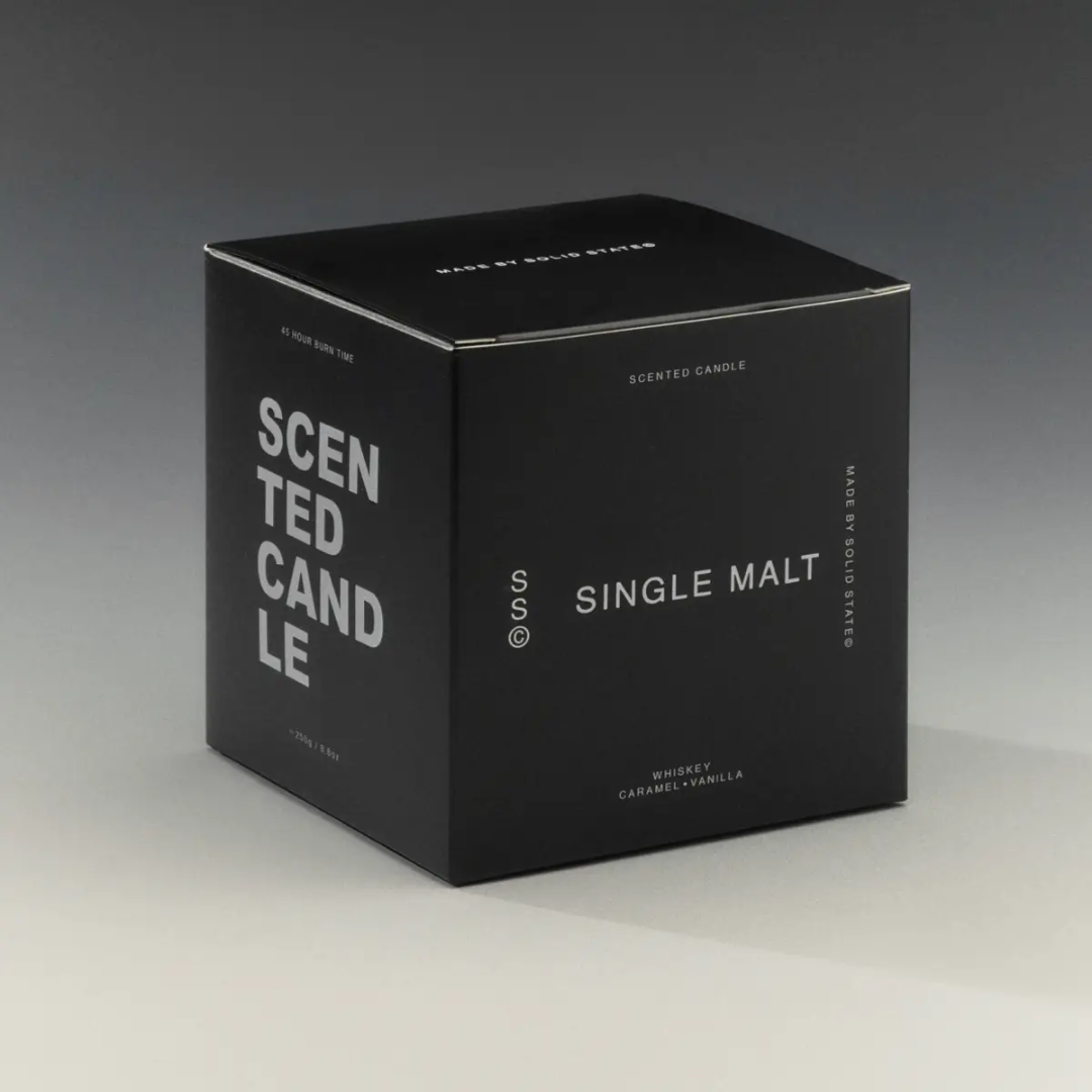 Candles - Solid State - Solid State Single Malt Candle Whisky Caramel 250g - The Gift Company