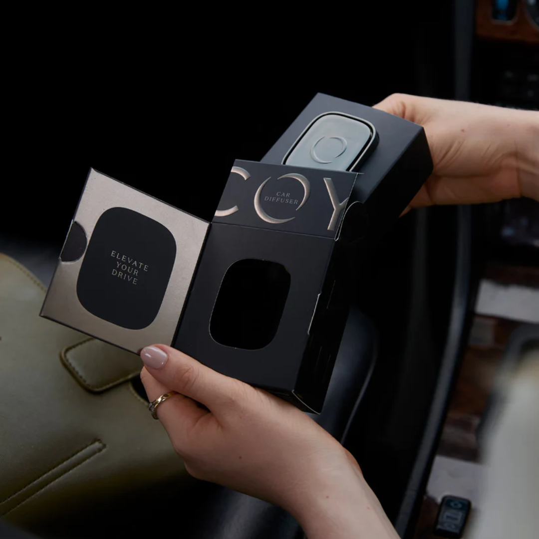 Car Diffuser - Ecoya - ECOYA Car Diffuser Satin Charcoal Finish - The Gift Company