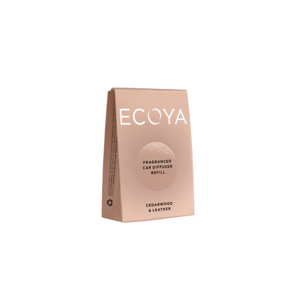 Car Diffuser - Ecoya - ECOYA Cedarwood & Leather Car Diffuser Refill - The Gift Company