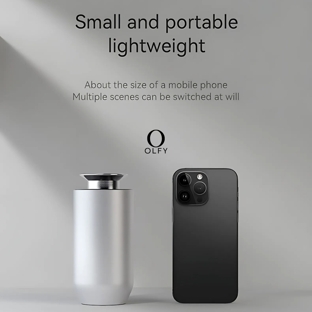 Car Diffuser - OLFY - OLFY Smart Car Diffuser - Silver - The Gift Company