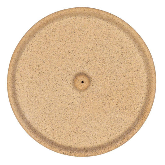 Exuro Ceramic Incense Holder 13cm - Sand - The Gift Company
