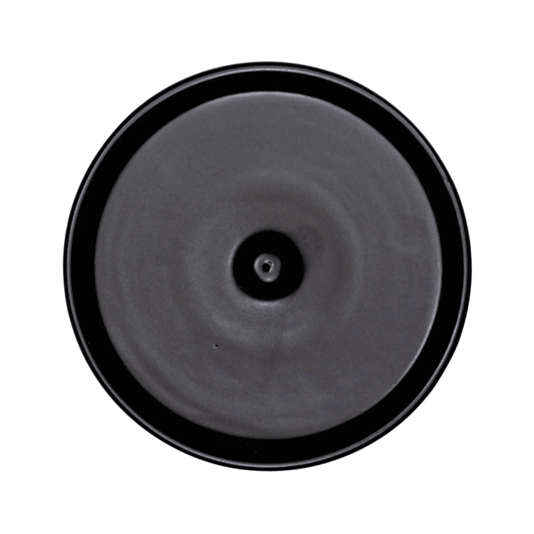 Exuro Ceramic Incense Holder 13cm - Black - The Gift Company