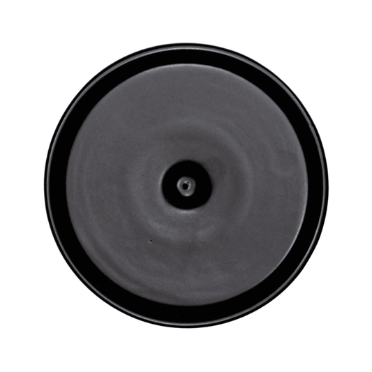 Exuro Ceramic Incense Holder 13cm - Black - The Gift Company