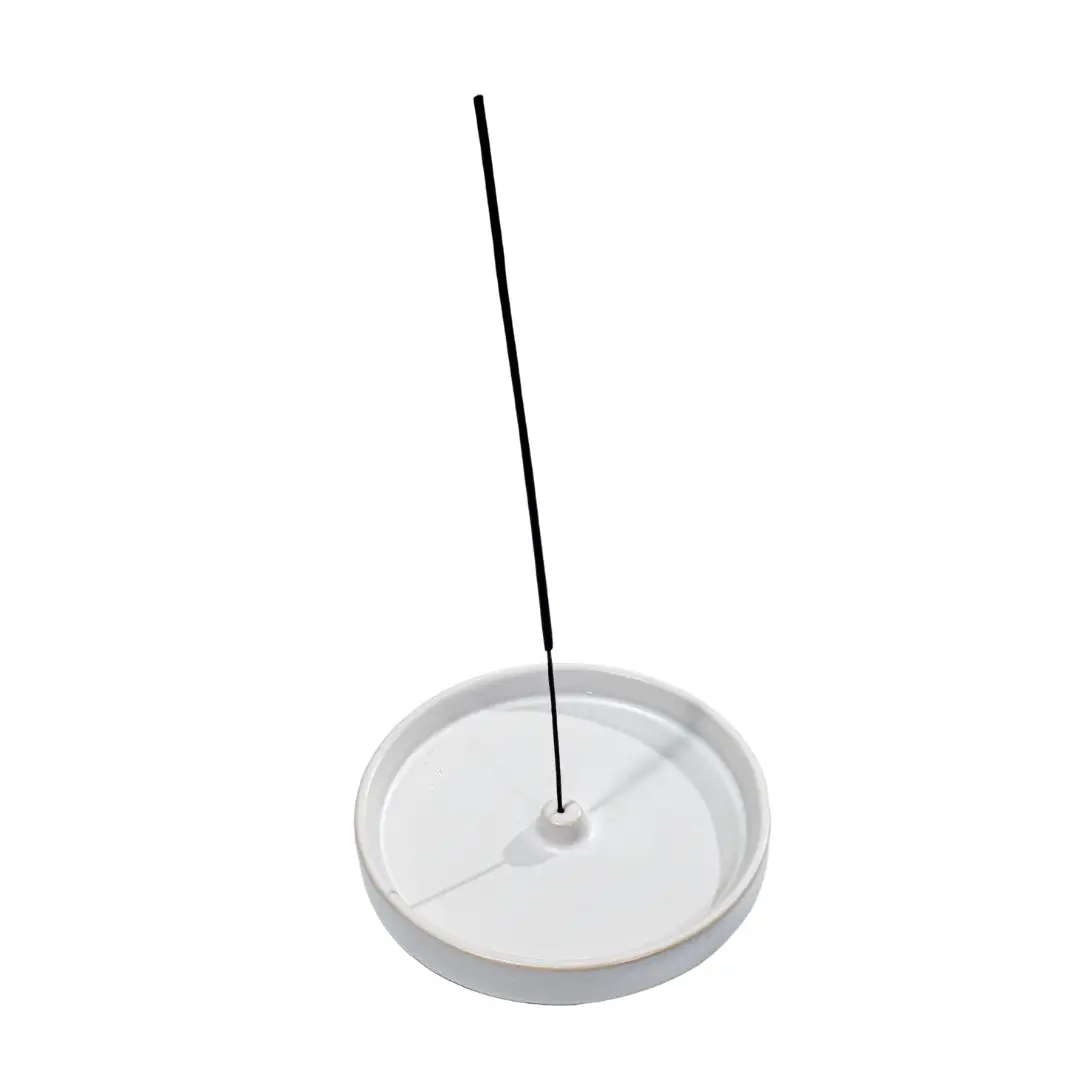 Exuro Ceramic Incense Holder 13cm - Blush - The Gift Company