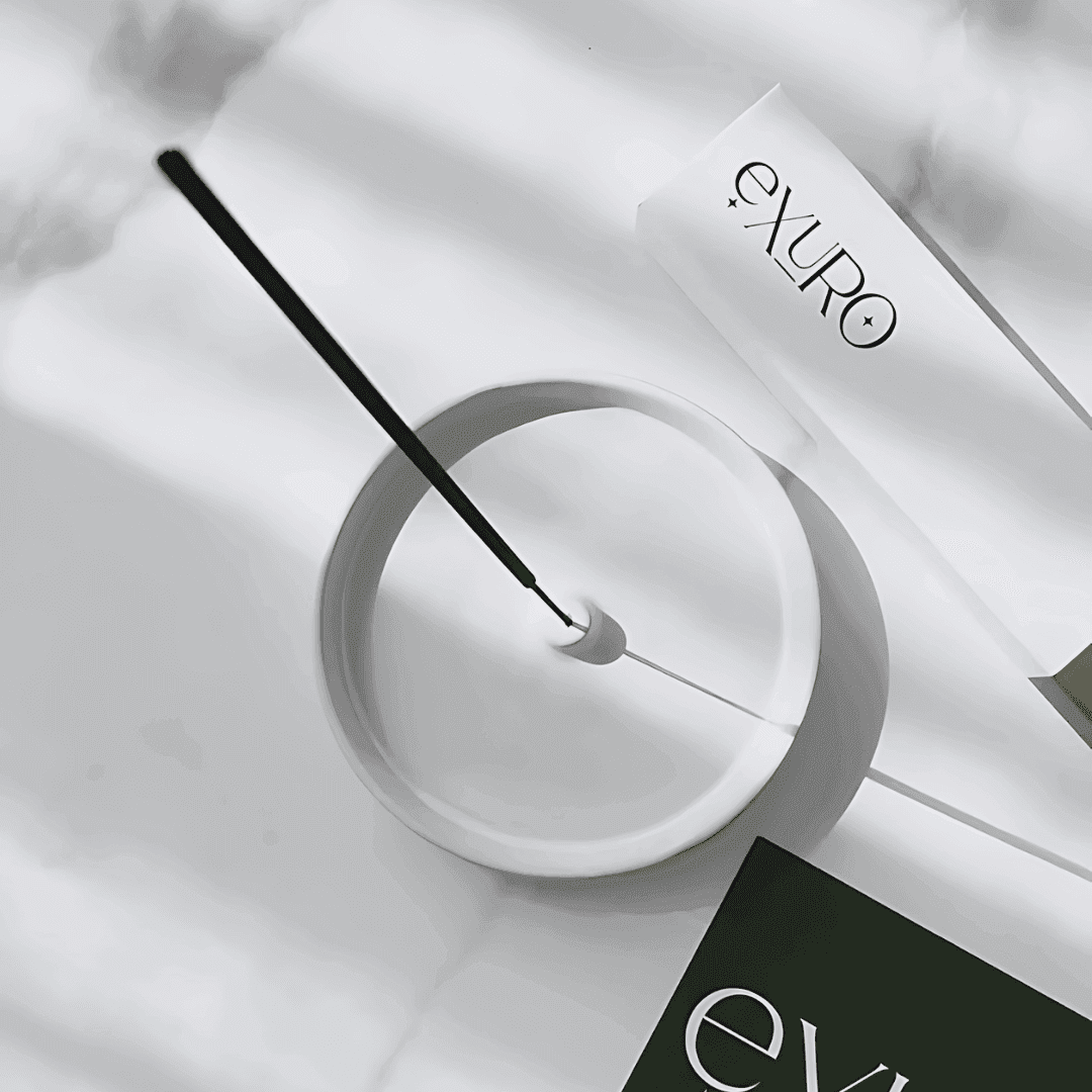 Exuro Ceramic Incense Holder 13cm - White - The Gift Company