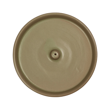 Exuro Ceramic Incense Holder 13cm - Sage - The Gift Company