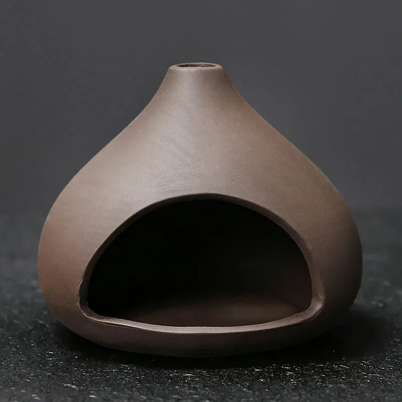 Ceramic Incense Holder - The Gift Company - Handcrafted Palo Santo Holder with Purple Clay Tray - The Gift Company