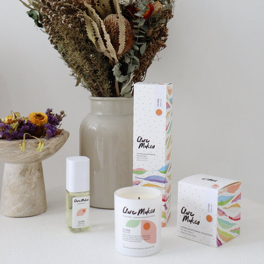 Clare Makes Clyde Kakadu Plum Medium Candle 180g – Clare Makes product and lifestyle image 2