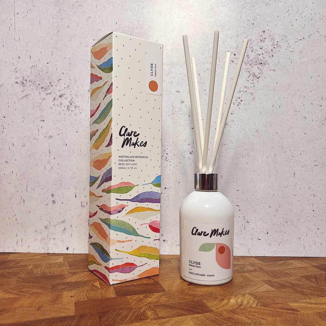 Clare Makes Clyde Kakadu Plum Reed Diffuser 200mL – Clare Makes product and lifestyle image 13