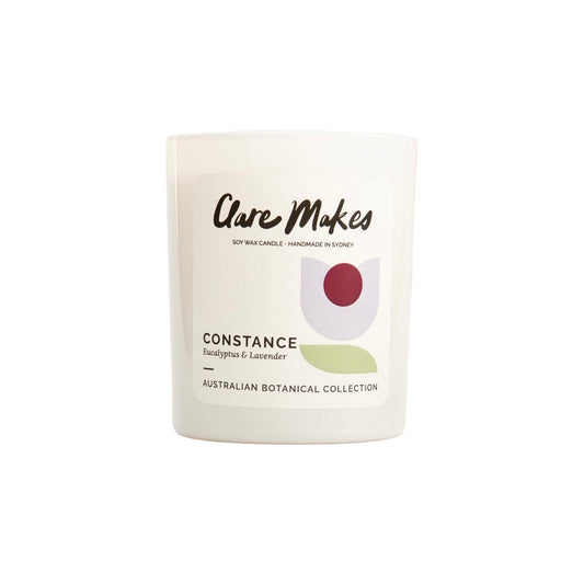 Clare Makes Constance Eucalyptus & Lavender Medium Candle 180g by Clare Makes