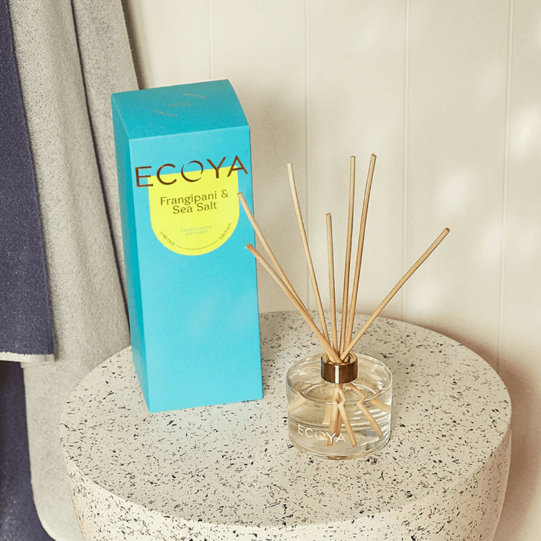 Diffuser - Ecoya - ECOYA Frangipani & Sea Salt Diffuser 200mL - The Gift Company