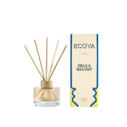 Diffuser - Ecoya - ECOYA Pear & Brandy Mini Diffuser Holiday Collection - The Gift Company