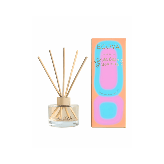 Diffuser - Ecoya - ECOYA Sorbet Summer Vanilla Bean & Passionfruit Mini Diffuser 50mL - The Gift Company