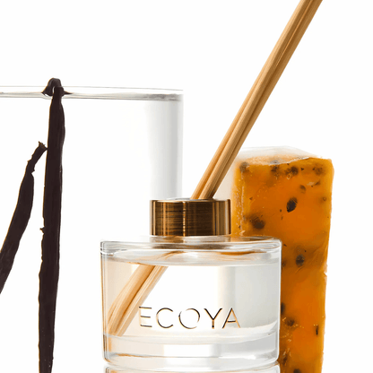 Diffuser - Ecoya - ECOYA Sorbet Summer Vanilla Bean & Passionfruit Mini Diffuser 50mL - The Gift Company