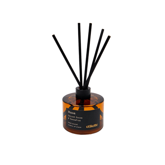 Diffuser - Etikette - Etikette Spiced Cocoa & Sassafras Reed Diffuser 200mL - The Gift Company