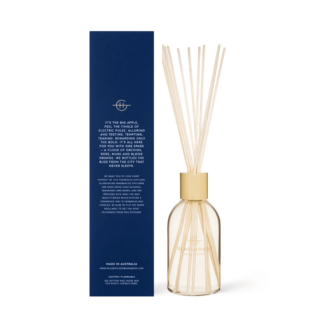 Diffuser - Glasshouse - Glasshouse Fragrances Diffuser - I'll Take Manhattan 250mL - The Gift Company