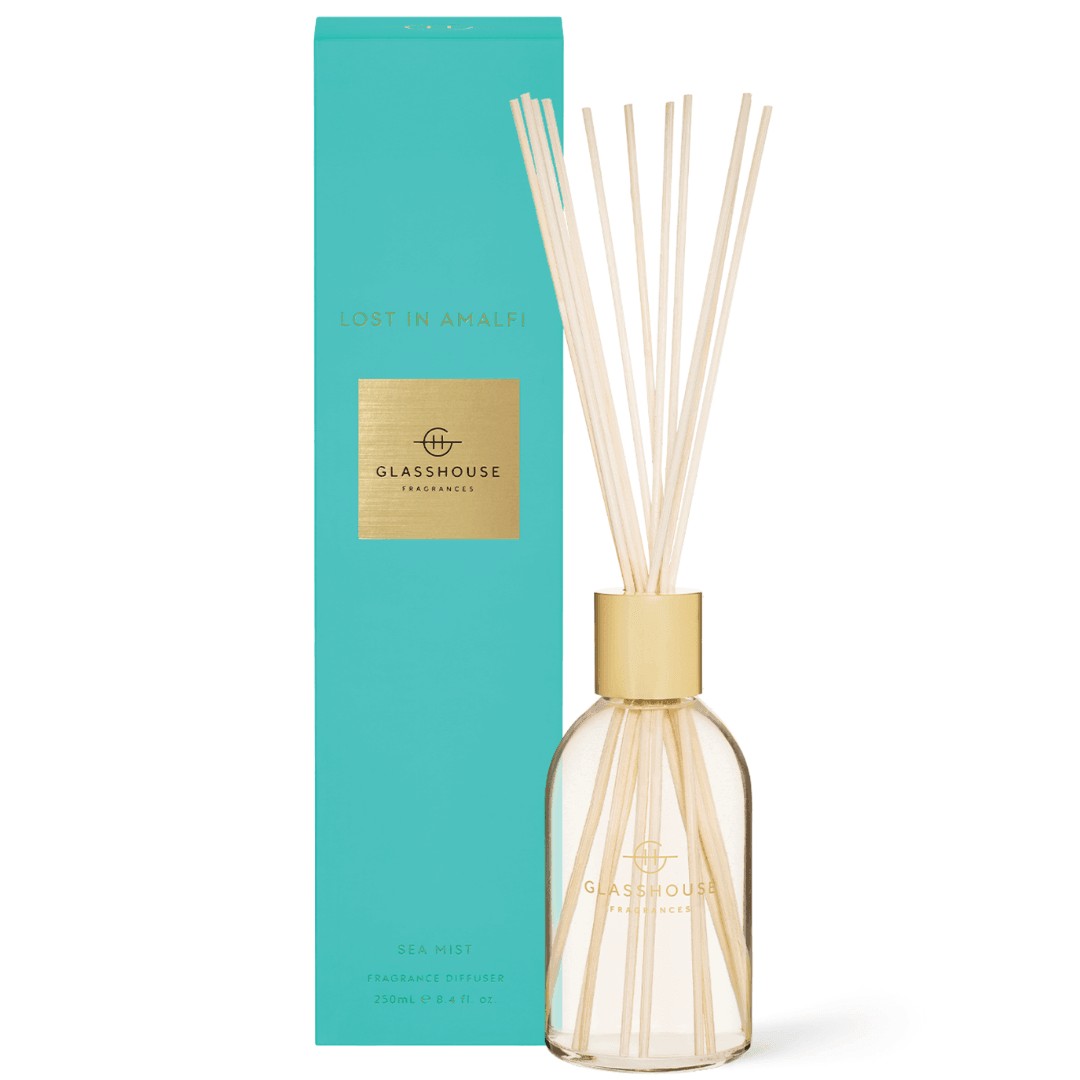 Diffuser - Glasshouse - Glasshouse Fragrances Diffuser - Lost in Amalfi 250mL - The Gift Company