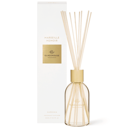 Diffuser - Glasshouse - Glasshouse Fragrances Diffuser - Marseille Memoir 250mL - The Gift Company