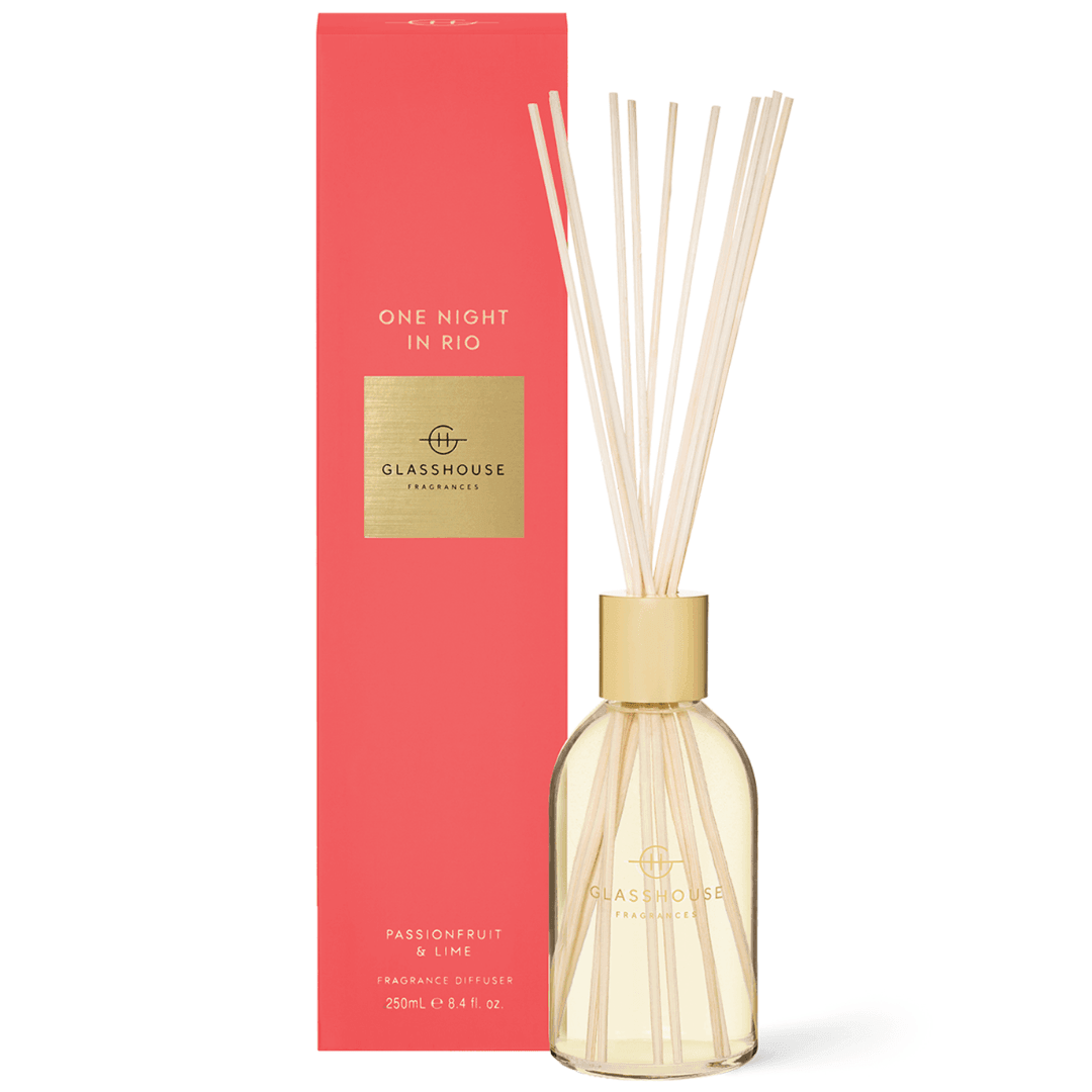 Diffuser - Glasshouse - Glasshouse Fragrances Diffuser - One Night in Rio 250mL - The Gift Company