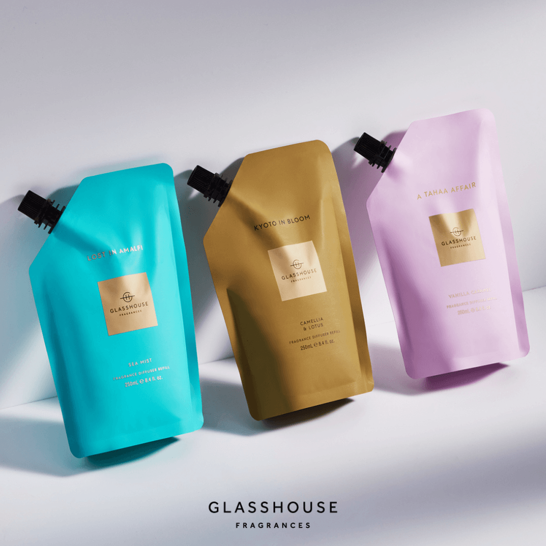Diffuser - Glasshouse - Glasshouse Fragrances Diffuser Refill - A Tahaa Affair 250mL - The Gift Company