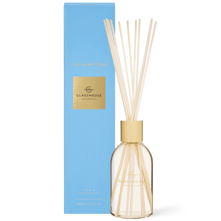 Diffuser - Glasshouse - Glasshouse Fragrances Diffuser - The Hamptons 250mL - The Gift Company