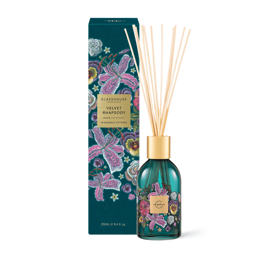 Diffuser - Glasshouse - Glasshouse Fragrances Diffuser - Velvet Rhapsody 250mL - The Gift Company