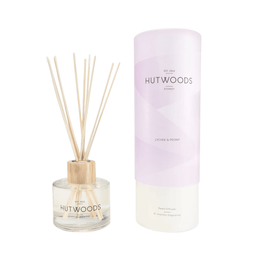 Diffuser - Hutwoods - Reed Diffuser - Lychee & Peony - The Gift Company