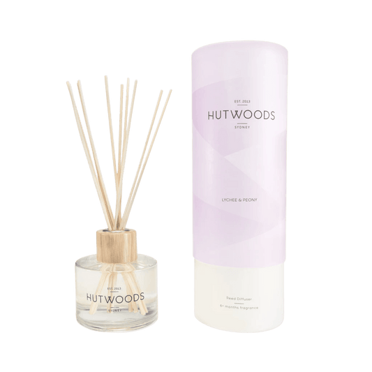 Diffuser - Hutwoods - Reed Diffuser - Lychee & Peony - The Gift Company