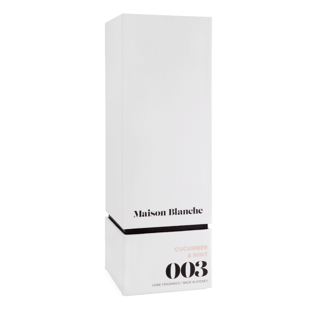 Diffuser - Maison Blanche - Reed Diffuser - Cucumber & Mint - The Gift Company