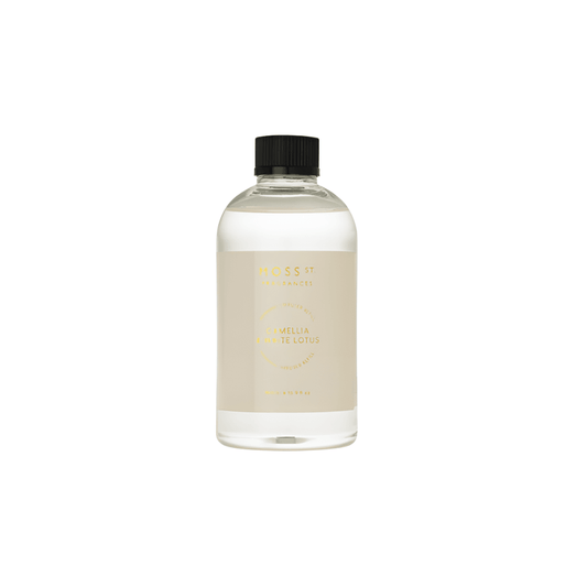 Diffuser - Moss St Ceramics - MOSS ST Fragrances Ceramics: Camellia & White Lotus Diffuser Refill 500ml - The Gift Company